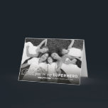 Carte Dad You Are My Superhero Happy Father's Day Photo<br><div class="desc">Conçu par fat*fa*tin. Facile à customiser avec votre propre texte,  photo ou image. Pour des demandes personnalisées,  veuillez contacter fat*fa*tin directement. Des frais personnalisés s'appliquent. — https://www.zazzle.com/collections/mothers_and_fathers_day_collection-119865899856221553 — www.zazzle.com/fat_fa_tin www.zazzle.com/color_therapy www.zazzle.com/fatfatin_blue_knot www.zazzle.com/fatfatin_red_knot www.zazzle.com/fatfatin_mini_me www.zazzle.com/fatfatin_box www.zazzle.com/fatfatin_design www.zazzle.com/fatfatin_ink</div>