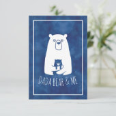 Carte DADA BEAR & ME | Papa Enfants Fils Fils Ours Dada (Debout devant)