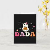 Carte Dada Ghost Boo One Soky Dad First Halloween Birthd (Fleur jaune)
