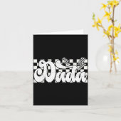 Carte Dada Lightning à carreaux Fête des Pères Papa Gran (Fleur jaune)