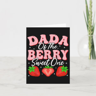 Carte Dada Of The Berry Sweet One Strawberry 1er Birthda