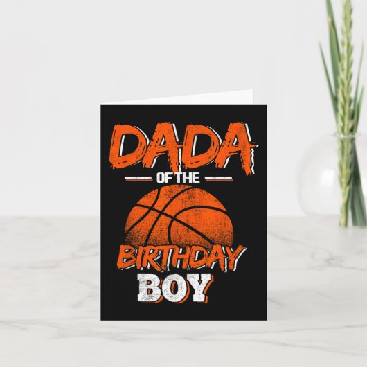 Carte Dada of the Birthday Boy Basketball Lover Daddy F (Devant)
