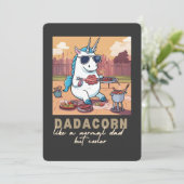 Carte Dadacorn Licorne Papa BBQ Papa (Debout devant)