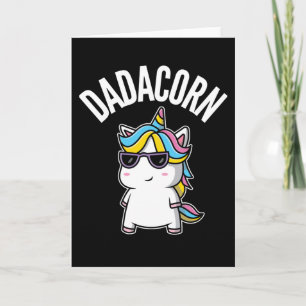 Carte Dadacorn Unicorn Dad Dabbing Rainbow Father's Day