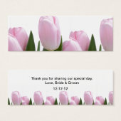 CARTE D'ADAPTATION DE MARIAGE ROSE TULIP (Devant & derrière)