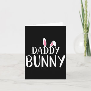 Carte Daddy Bunny Pregnant Pâques Maman jumelée Couple