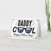Carte Daddy Cool Lunettes de soleil tendance Bonne Fête  (Devant)