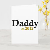 Carte Daddy est 2012 (Fleur jaune)