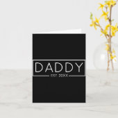 Carte Daddy Est Year For New Dad  (Fleur jaune)