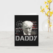 Carte Daddy Funny Daddy Trump (Fleur jaune)