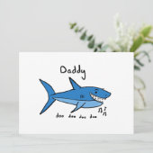 Carte Daddy Shark Fête des Pères (Debout devant)