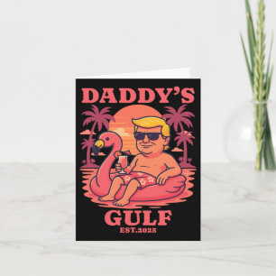 Carte Daddy's Gulf 2025 Funny Daddy Trump Daddys Retro V