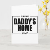 Carte Daddy's Home Trump _1  (Fleur jaune)