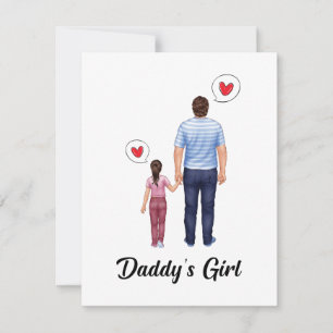 Carte Daddys Little Princess Fête des pères Amour