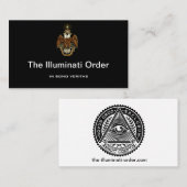 Carte d'adhésion d'Illuminati (Devant / Derrière)