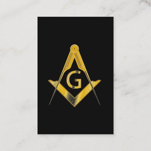 Carte d'adhésion Freemason (Dos)