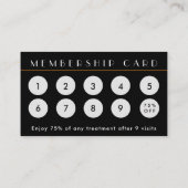 Carte d'adhésion QR Code Black and White Health (Dos)