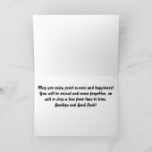 Carte d'adieu (Intérieur)