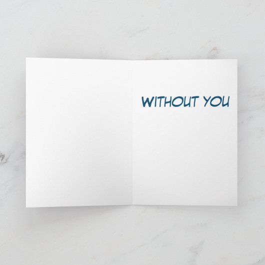 Carte d'adieu (Intérieur)