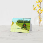 Carte d'adieu amish (Fleur jaune)