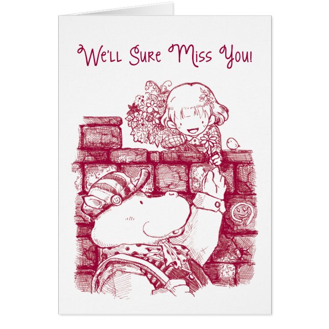 Carte d'adieu - beau jour (Devant)