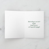 Carte d'adieu de collègues à amis (Intérieur)