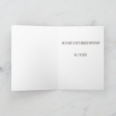 Carte d'adieu - devise de ville (Intérieur)