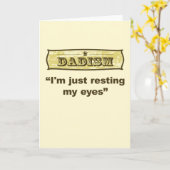 Carte Dadism - je repose juste mes yeux (Fleur jaune)