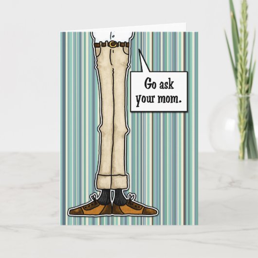 Carte Dadisme - Pour n'importe quel père (Devant)