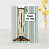 Carte Dadisme - Pour n'importe quel père (Fleur jaune)