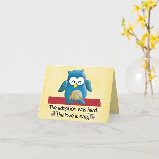 carte d'adoption congatation (Fleur jaune)