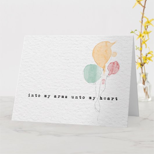 carte d'adoption congatation (Fleur jaune)