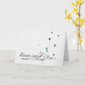 carte d'adoption congatation (Fleur jaune)