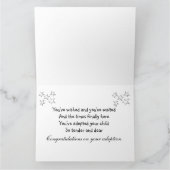 carte d'adoption de congatulations (Intérieur)