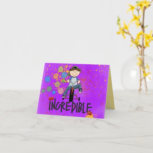 carte d'adoption de congatulations (Fleur jaune)