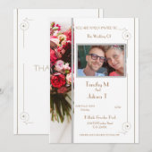 Carte d'adresse de nom de photo personnalisée (Devant / Derrière)