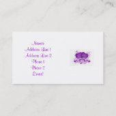 Carte d'adresse pour jeunes mariés (Dos)