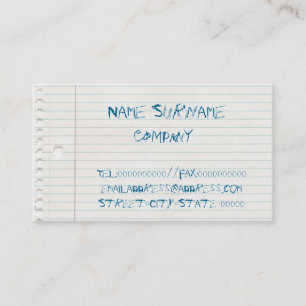 carte d'affaire louche