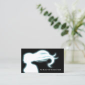 carte d'affaires aqua Hair Salon (Debout devant)