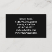 Carte d'affaires Art déco Vintage moderne (Dos)