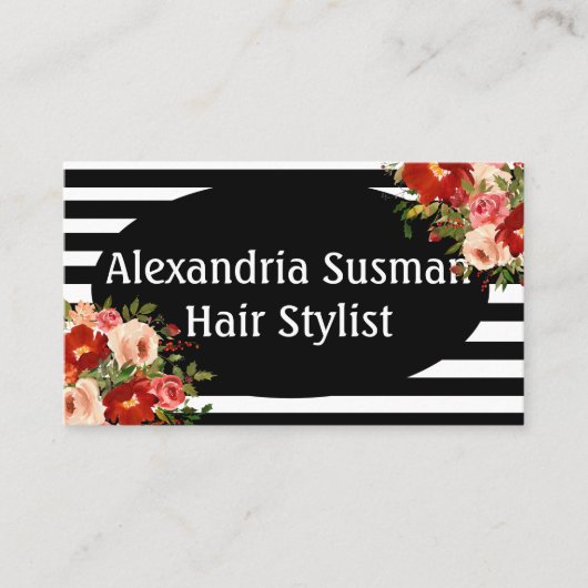 Carte d'affaires Art déco Vintage moderne (Devant)