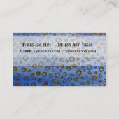 Carte d'affaires bleue (Dos)