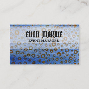 Carte d'affaires bleue