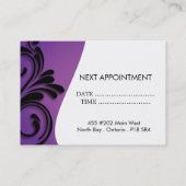 CARTE D'AFFAIRES ET DE RENDEZ-VOUS DE SALON DE (Dos)