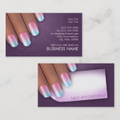 Carte d'affaires et de rendez-vous d'Ombre de (Devant / Derrière)