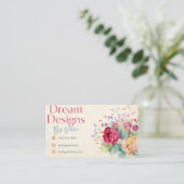 Carte d'affaires Floral (Debout devant)