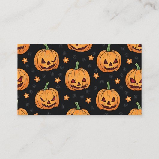 carte d'affaires halloween (Devant)