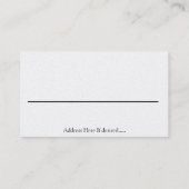 Carte d'affaires ou d'appel Golden Crown (Dos)