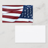 Carte d'affaires ou de profil de drapeau américain (Devant / Derrière)