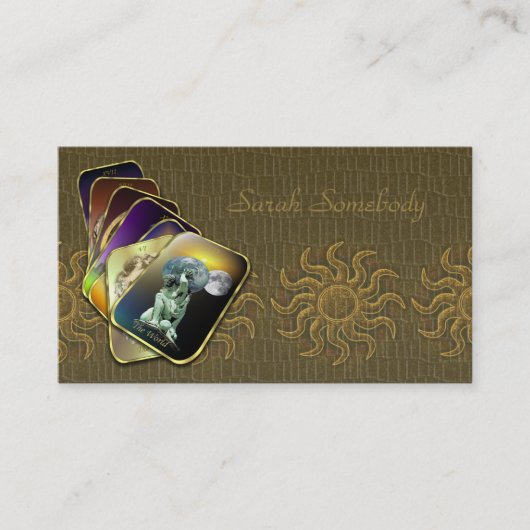 Carte d'affaires ou de profil de tarot (Devant)